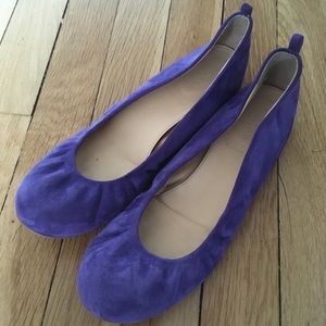 J Crew suede ballet flats